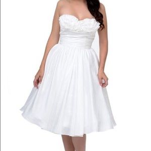 Unique Vintage black 1950’s swing style dress.